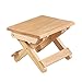 Mokyler Tabouret pliable, marchepied en bois massif, tabouret portable, chaise de jeu, chaise de pêche, fonctionne dans les chambres, le jardin (23,9 x 19,1 x 17,8 cm)