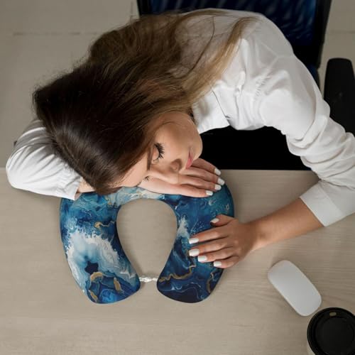 Almohada de espuma viscoelástica negra tamaño único miniatura 7