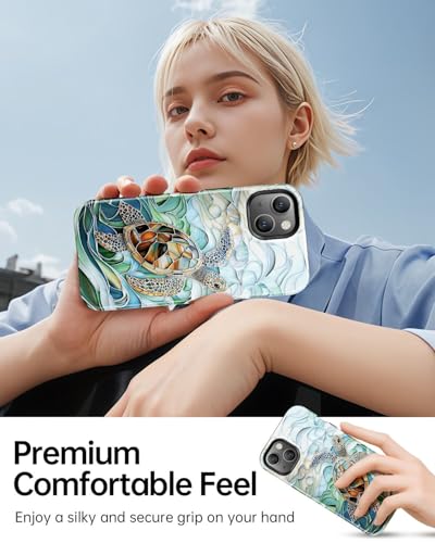 Coque pour iPhone 14 Plus magnétique silicone résistant bleu