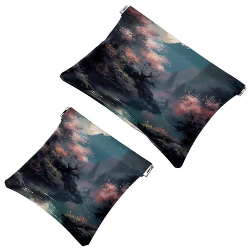 Travel Chic: Bright Moonlight-76 - Custodia portatile per trucchi e piccoli oggetti Multicolore