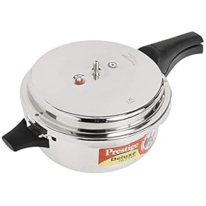 Prestige Deluxe Stainless Steel Deep Pressure Pan 5 liters