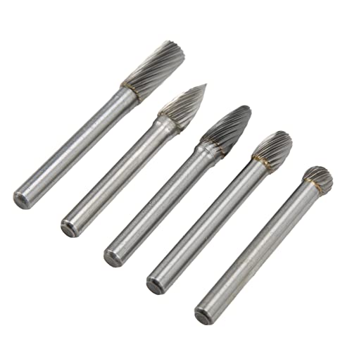 Set de 5 fresas rotativas tungsteno 6mm tallado miniatura 1