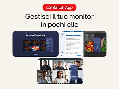 34U650A Monitor UltraWide 21:9 Curvo 34" WQHD (3440x1440), IPS, HDR 10, sRGB 99%, Speaker Stereo 14W, USB-C Hub USB, Stand regolabile, Nero - Hub USB - Immagine 5