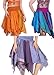 Wevez Women's Tribal Leaves Style Skirt Pack of 3, One Size, Assorted