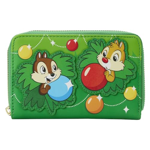 Loungefly Disney CHIP and Dale Ornaments Zip Around Wallet