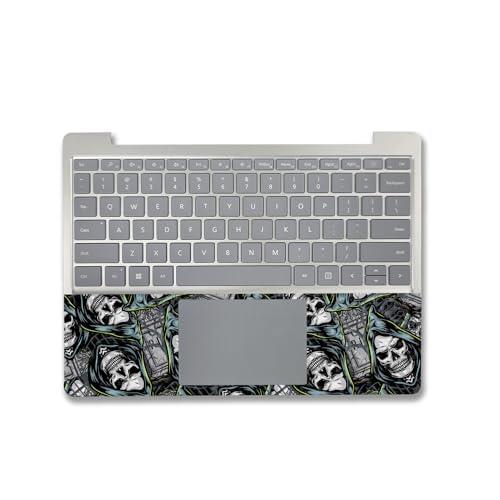 Image of MightySkins Carbon Fiber Skin Compatible with Microsoft Surface Laptop Go 3 (2023) Full Wrap Kit - Wall of Death | Protective, Durable Textured Carbon Fiber Finish | Made in The USA
