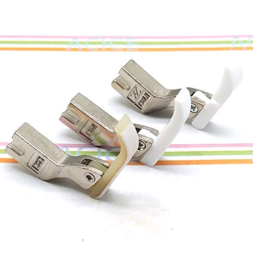 Pie de cierre de cremallera de teflón para máquinas de coser miniatura 1