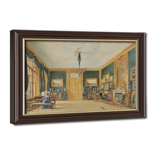 Impression sur toile Green Drawing Room William Henry Hunt - Décoration murale 20x30 cm
