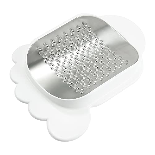 VOCOSTE Pedicura Callos Extractor Pie Lima, Inoxidable Acero Pie Depurador con Ventosa Portátil Pie Cuidado Herramienta para Agrietado Talón