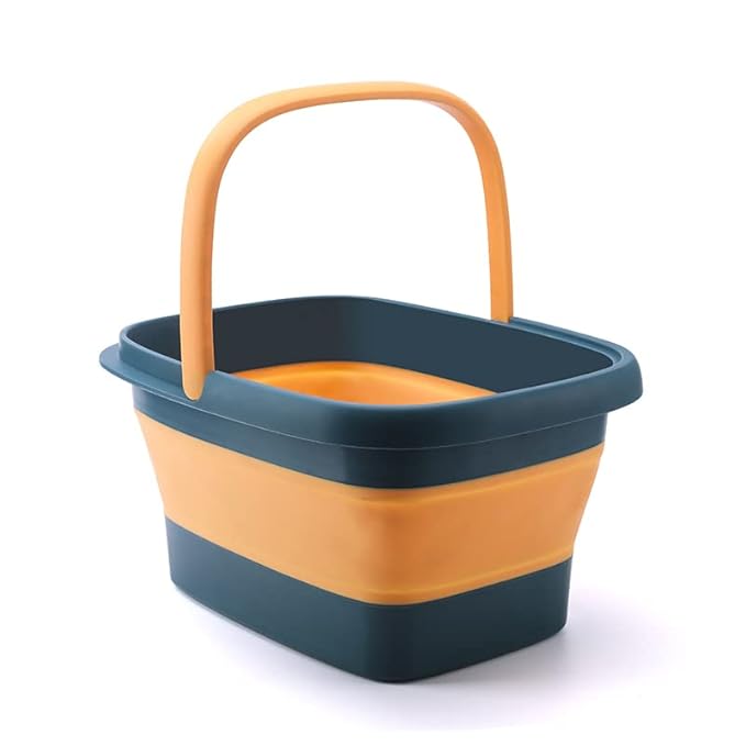 Baño de pies plegable AllSett Health portátil con asa y puntos de acupresión miniatura 7