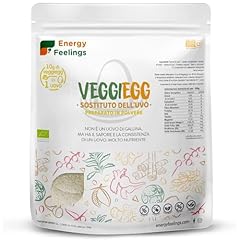 F Energy Feelings Uova Vegane in Polvere | Sostituto delle Uova Senza Glutine | Egg Replacer No Egg | Sapore e Consistenza simili all'Uovo | Adatto per preparare frittate e pancake | 360g