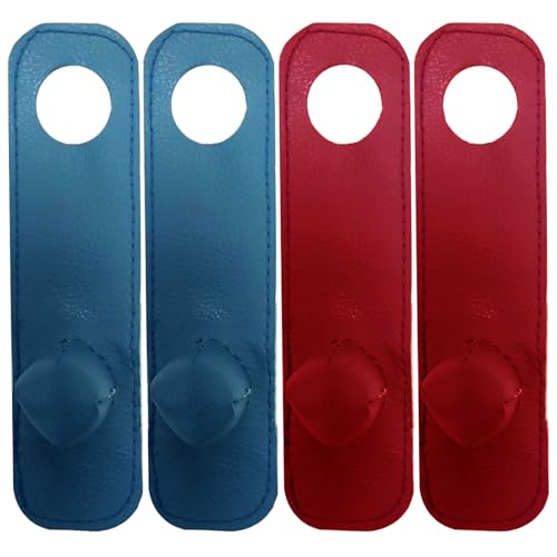 Arilaca Gamefowl Supplies Chicken Leg Bands Rooster Booster Protection Accesorios para Gallos De Pelea Accessories Tie Cords for Gamefowl Accessories 2 Pairs Blue & Red, Leg Protect & Care