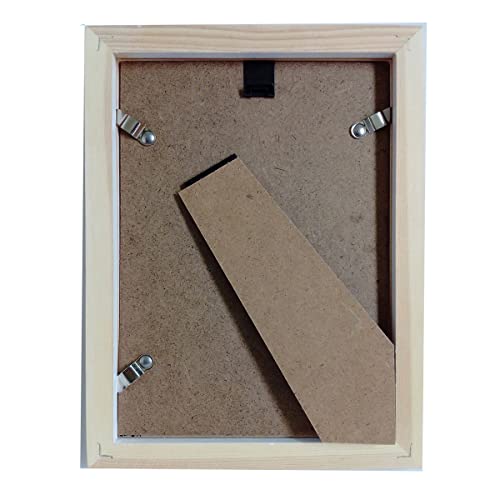 Image of 5x7 Picture Frames White. Solid Wood, Plastic Panel.The Protective Film Must be Removed.