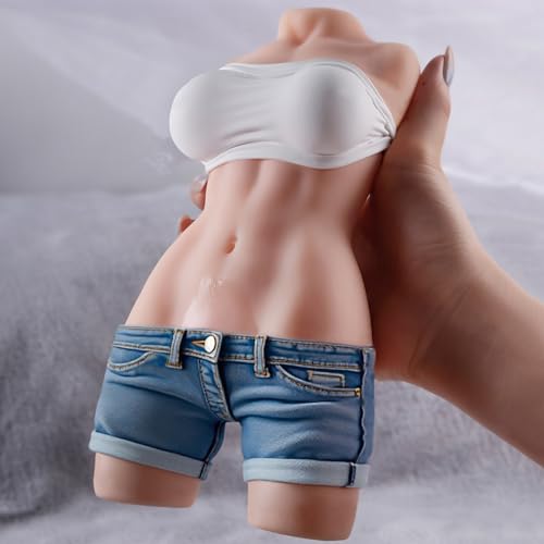 Sex Doll with Portable Female Torso TPE Male Masturbator with Pussy Vaginal Anal Adult Sex Adult Doll for Men with Boobs Butt Ass Real Soft Dolls for Sex Sex Toy for Men (1.4 Pound)