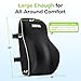 AUVON Lumbar Support Pillow for Office Chair with Patented Bulge for Lower Back Support, Ergonomic Office Home Essentials Improve Posture, Memory Foam Chair Cushion with Straps for Home, Office, Car