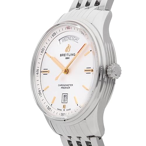 Breitling Premier Automatic Silver Dial Men's Watch A45340211G1A12