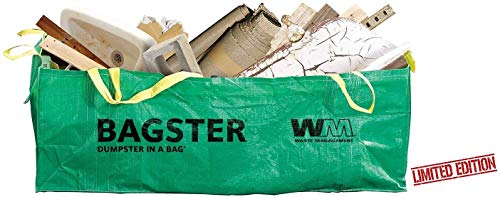 BAGSTER 3CUYD Dumpster in a Bag Holds up to 3,300 lb, Green(Limited Edition)