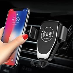Cargador Inalambrico Top TOP CHARGEUR Cargador Inalámbrico de Coche 10W Reemplazo Recambio Samsung S10 / S10+ / S9+ / S8+ / S7 / S7 Edge S6 S6 Edge Note 9 Note 8 Note 5 iPhone X 8Plus 8 Nexus 4/5/ 5/6 Dispositivos Qi