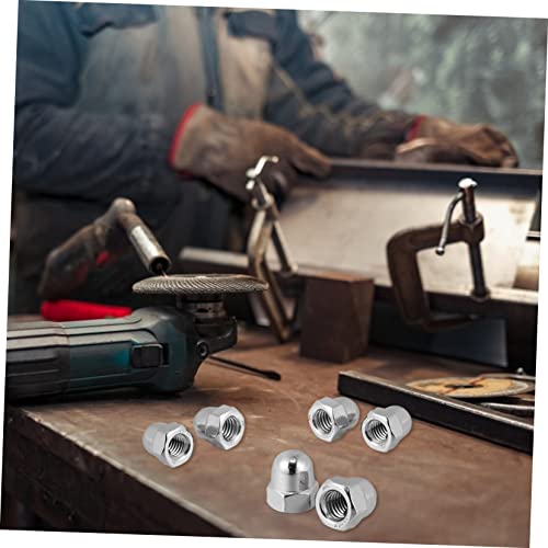 Uonlytech 50 Peças Parafusos De Aço Inoxidável Tampas De Extremidade De Parafuso Sextavado Tampa De