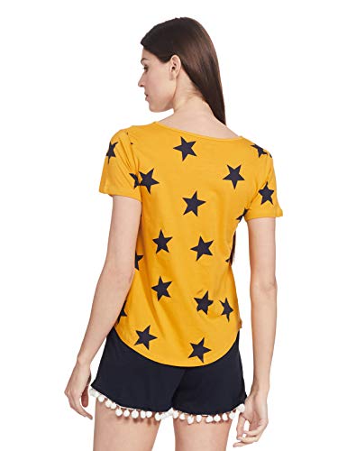 Image of A.T.U.N. (ALL THINGS UBER NICE) Women's Cotton Relaxed Fit Sleepwear Set | Tees with Shorts Set