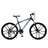 26-Zoll-Mountainbike für Frauen/Männer, leichtes 21/24/27-Gang-MTB-Fahrrad für Erwachsene, Kohlenstoffstahlrahmen, Vorderradaufhängung,M,21 speed