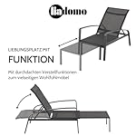 Deckchair Atessa Aluminium Anthrazitgrau