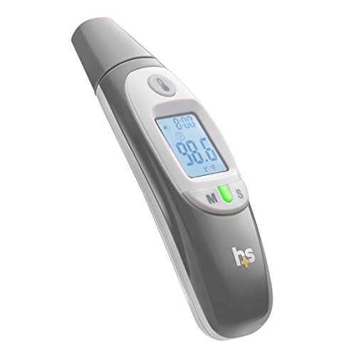 HealthSmart Compact Instant Read Infrared Digital Ear Thermometer, Measures Ambient