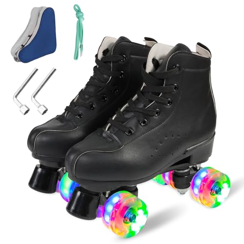 Derby Roller Skates for Men and Women, Professional Outdoor Indoor, Adjustable...