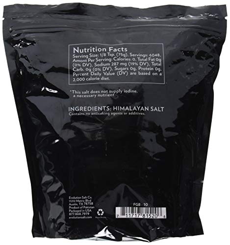 Evolution Salt - Himalayan Pink Salt Fine Grind, 10 Lbs #TOP1