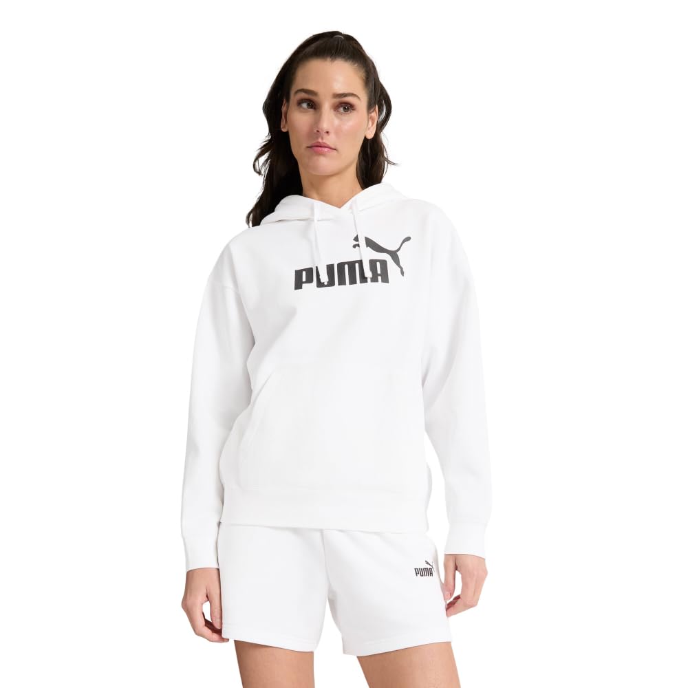 PUMA Womens Essentials Logo Hoodie Casual Outerwear Casual Hoodie - Grey