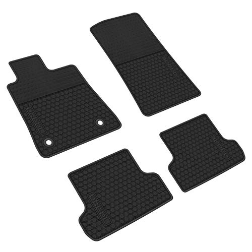 iallauto All Weather Floor Liners Replacement for Chevrolet Chevy Camaro 6th 2016 2017 2018 2019 Heavy Duty Rubber Car Mats Front and Rear Seat Vehicle Carpet-Full Black Odorless