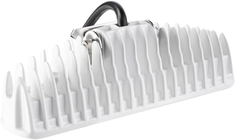 SEAFLO White LED Deck Light – 10-30V DC, 18W LED (14W Effective), 5500–6300K Daylight White, IP68 Waterproof, Bracket Mount, Aluminum Housing, CE & RoHS Certified, 4-Year Warranty