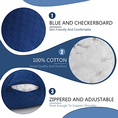 Post Shoulder Surgery Pillow, Rotator Cuff Pillow, Shoulder Pillow for Shoulder Pain Side Sleeper, Arm Pillow for Adults After Surgery, Shoulder Pillow with Sling-for Pain Relief Sleeping (Blue)