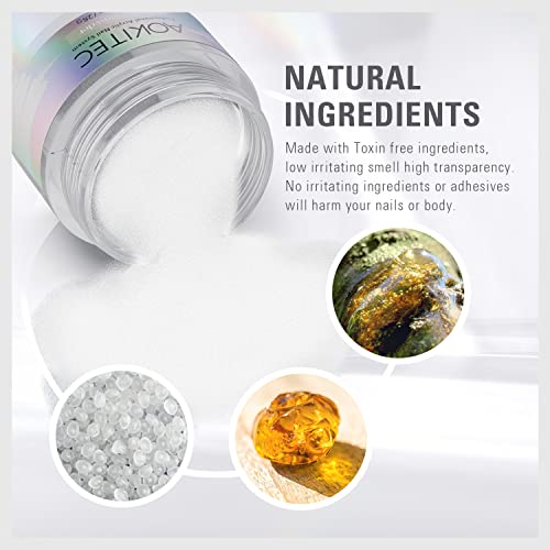 Aokitec Clear Acrylic Powder For Nails, Professional Acrylic Nail Powder,Lasting Acrylic Powder For Extension French Nail Art, Acrylic Nail Supplies Sets For Nails Beginners Or Salon (1Oz) #TOP7