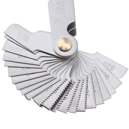 OriGlam Screw Thread Pitch Cutting Gauge Tool, Stainless Steel Metric Screw Pitch Thread Gauge Measuring Tool, 55-Degree & Metric 60-Degree Grip Whitworth Screw Thread Gauge 4 OriGlam Screw Thread Pitch Cutting Gauge Tool, Stainless Steel Metric Screw Pitch Thread Gauge Measuring Tool, 55-Degree & Metric 60-Degree Grip Whitworth Screw Thread Gauge - Image 4