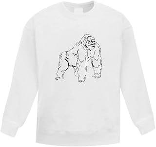 Azeeda 'Gorilla' Kid's Sweatshirt/Jumper (9-11 Years) (KW00075994)