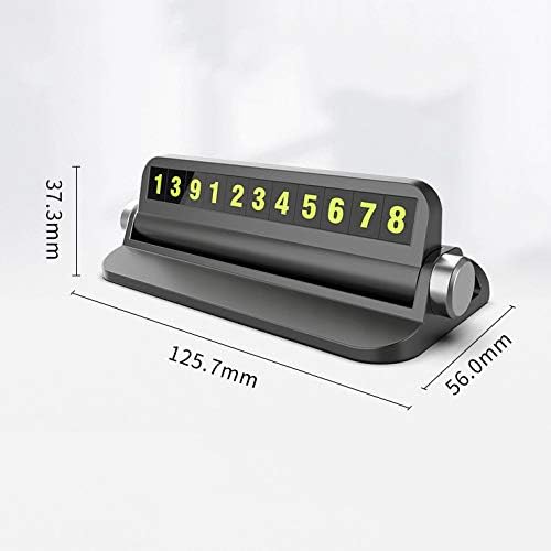 New Luminous Car Temporary Parking Stop Card Sticker Auto Phone Number Slot Plate Stand Holder Mount Accessories