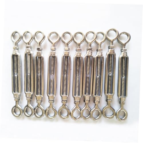 Kit de 110 piezas de tensores de acero inoxidable con ojo para cable, accesorios para tensión de cuerda incluye poleas, correas con ojos y tornillos miniatura 2