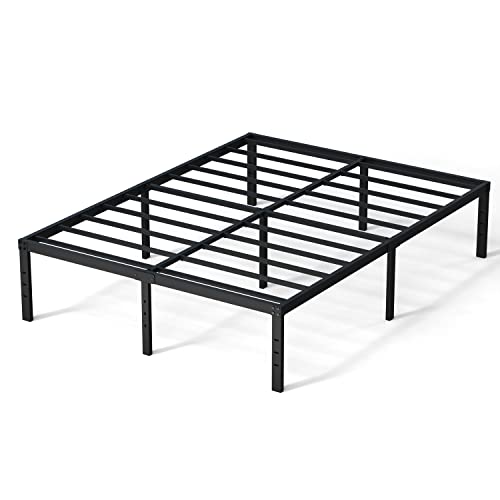 Maenizi Full Size Bed Frame No Box Spring Needed, 16 Inch Heavy Duty Metal Platform Bed Frame Full Support Up To 3000 Lbs, Easy Assembly, Noise Free, Black #TOP5