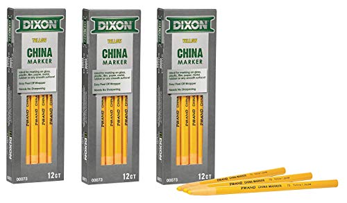 Dixon Industrial Phano Peel-Off China Marker Pencils (3-Pack)