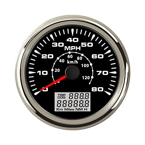 ELING 85 ~[g GPS Xs[h[^[ 0`80}C sv 8 F̃obNCgt 12V 24V gN^[ RV p (0`80}C ubN+XeX|)