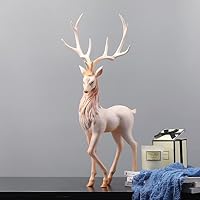 Amazon.co.jp: アニマルオブジェ 鹿 無地 北欧 動物のオブジェ 置物