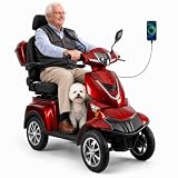 4-Wheel 1000W All Terrain Mobility Scooter for Adults & Seniors, 500lbs Capacity,...