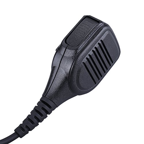 Commixc Handheld Shoulder Mic, Waterproof Ip55 Speaker Mic With External 3.5Mm Earpiece Jack, Compatible With 2.5Mm/3.5Mm 2-Pin Kenwood Baofeng Two-Way Radios #TOP3