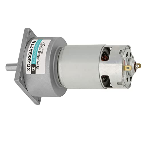 Moteur à engrenages CC 12V 100rpm 35W à vitesse réglable et mini format