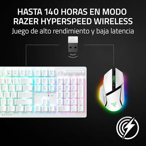 Miniatura 5 de Razer Basilisk V3 Pro - Ratón Inalámbrico Personalizable para Juegos con Rueda Inclinable Hyperscroll (Sensor Óptico Focus Pro 30K, Iluminación Cromática de 13 Zonas, Botones Programables 11) Blanco