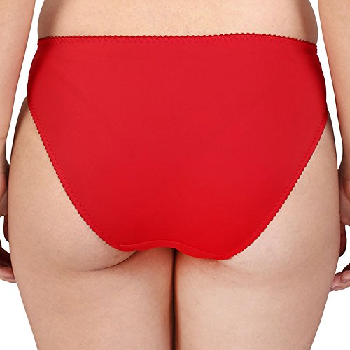 Image of Bralux Women's Lazari Red Color Panty (Red L)