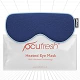 Ocufresh® Heated Eye Mask for Dry Eyes - Treats Blepharitis, Styes - Microwave Activated Halobead Technology warm compress- Plush, Skin-Friendly fabric, Hypoallergenic, Non-Toxic, Adjustable, Washable