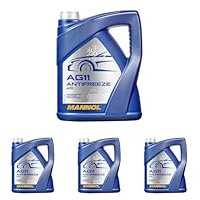 MANNOL Antifreeze AG11 Longterm 5 L (Packung mit 4)