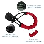 Steering Wheel Lock for Casr, Universal Seat Belt Anti-Theft Device, Red - Image 2